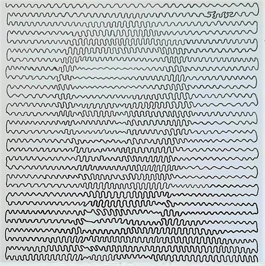 This portrait of Lincoln consists of one continuous line